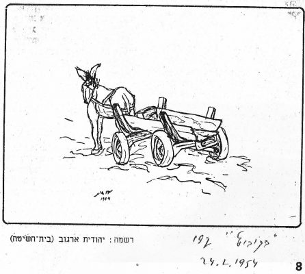 חמור ועגלה 1954