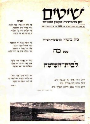 שיטים לחג המשק 1956