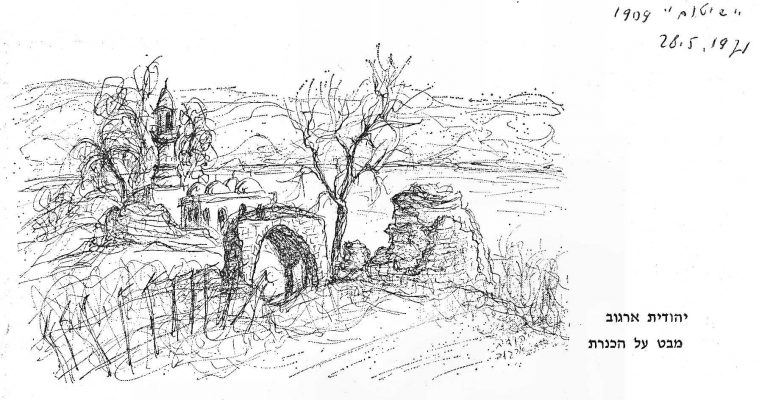 מבט על הכינרת1971