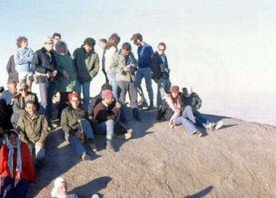 על פסגת הסירבל, דפנה מימין בכובע. 1973-2