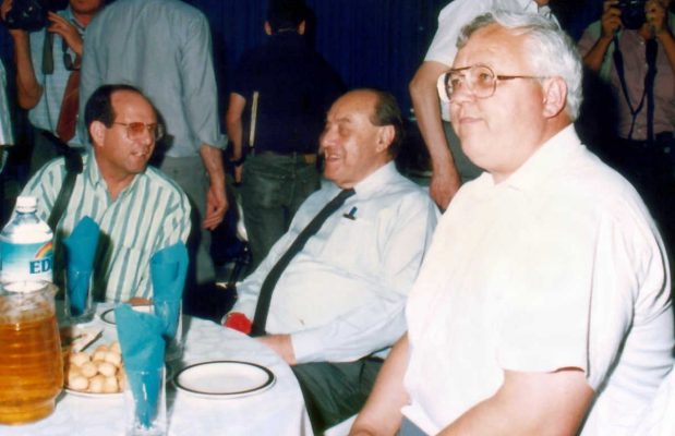 1-חגי ושאול אייזנברג בסיור בחרמ 1992