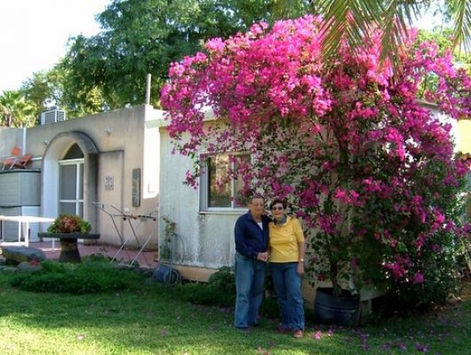 581687-1-רות ועזריה על רקע חדר העבודה, 2008